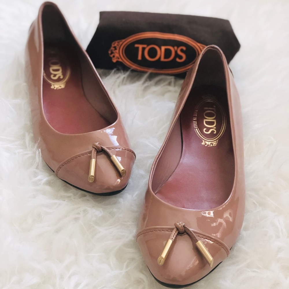 ♥️Moving Sale♥️ Tod’s ballerina patent leather shoes